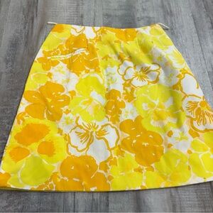 Vintage Lilly Pulitzer Yellow Flower Skirt